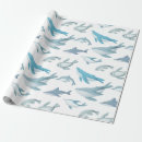 Search for mammals wrapping paper Whales