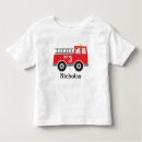 Search for truck toddler boy tshirts Fire engine