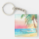 Search for tropical wedding key rings Watercolor