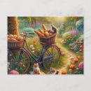 Search for bicycle basket postcards Garden