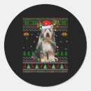 Search for bearded collie stickers Xmas