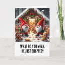 Search for funny gingerbread man christmas cards Santa