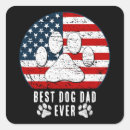 Search for white dog stickers Stars and stripes