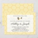 Search for bumblebee gender reveal invitations Honeycomb