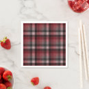 Search for red plaid christmas napkins Scottish