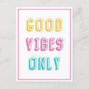 Search for good vibes postcards Uplifting
