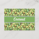 Search for coconut business cards Summer