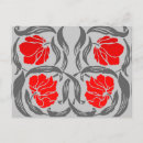 Search for art nouveau design postcards Flowers