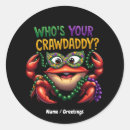 Search for funny mardi gras stickers Crawfish