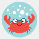 Search for cartoon crabs stickers Sea