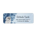 Search for owl return address labels Autumn