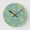 Search for vintage floral clocks Old
