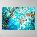 Search for marble patterns posters Turquoise