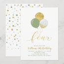 Search for 4th birthday invitations Modern