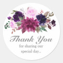 Search for purple thank you wedding stickers Watercolor
