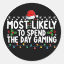 Search for game day stickers Xmas