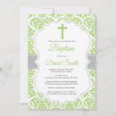 Search for green damask invitations Cross