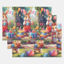 Search for rabbit wrapping paper Colorful