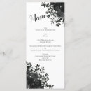 Search for goth wedding wedding menus Black and white