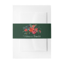 Search for christmas invitation belly bands Holly berries