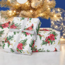 Search for cardinal christmas wrapping paper Vintage