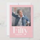 Search for girly 50th birthday invitations Elegant