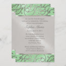 Search for mint green and silver invitations Elegant