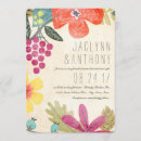 Search for paradise wedding invitations Watercolor
