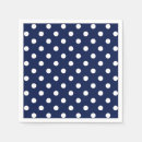 Search for navy blue polka dots napkins White