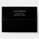Search for black wedding envelopes Simple