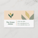 Search for organic business cards Elegant
