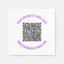 Search for branded napkins Qr code