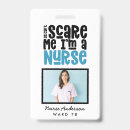Search for funny id badges Typography