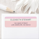 Search for light pink return address labels Modern