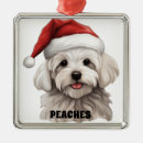 Search for maltese dog christmas tree decorations White