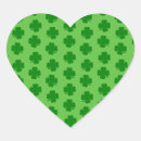 Search for st patricks day heart stickers Clover