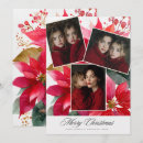 Search for 3 photo christmas cards Red