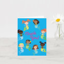 Search for swimming thank you cards Mermaid
