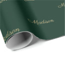 Search for dark green and gold wrapping paper Birthday