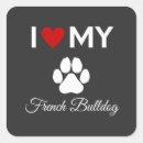 Search for french bulldog love stickers Puppy