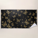 Search for butterfly beach towels Black