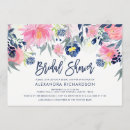 Search for navy bridal shower invitations Blue