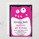 Search for monster bash birthday invitations Kids