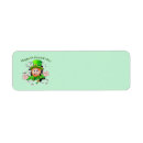 Search for leprechauns return address labels Ireland
