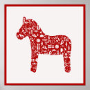 Search for swedish posters Dala horse