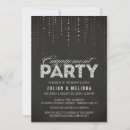 Search for elegant silver engagement party invitations Sparkle