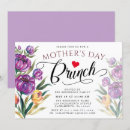 Search for floral mothers day brunch invitations Purple