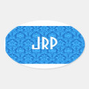 Search for damask bridal shower stickers Blue
