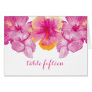 Search for hibiscus table cards Floral