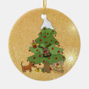 Search for cartoon dog christmas tree decorations Cat